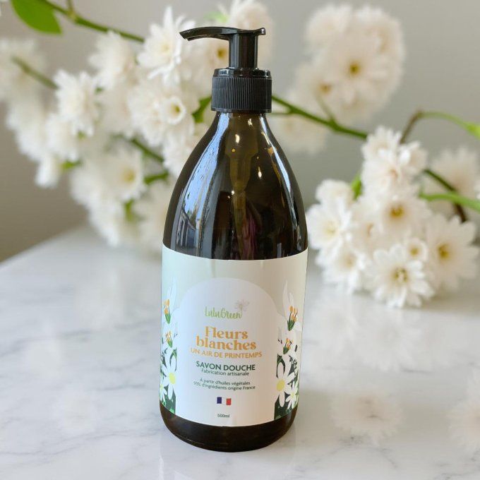 Savon douche Fleurs Blanches