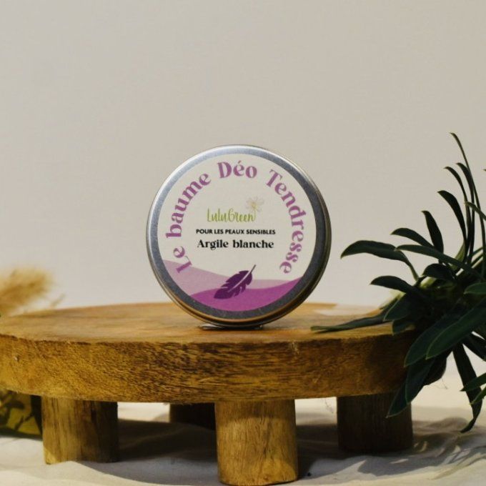 Déodorant solide Déo Tendresse sans bicarbonate et sans huile essentielle, formule minimaliste pour 