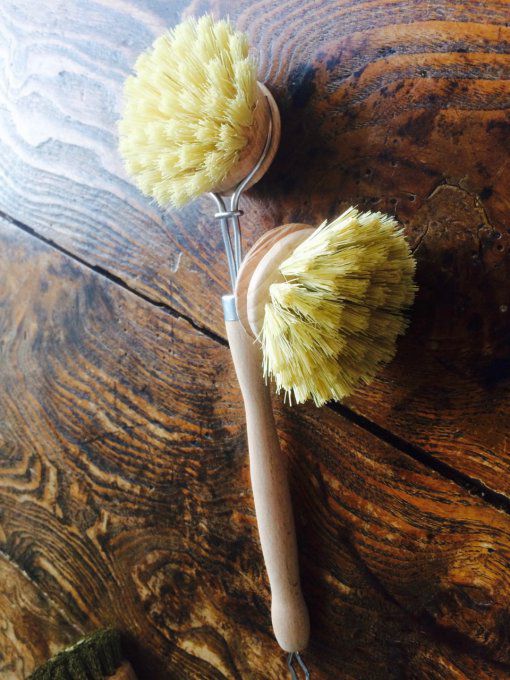 Brosse à vaisselle en Hêtre et fibre d'agave