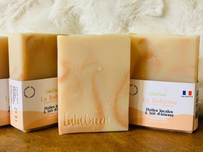 LA BOHEME, un savon aux ingrédients Français et lait d'ânesse....