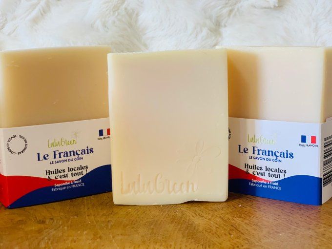 Le FRANÇAIS, le savon du coin, simple et familier.