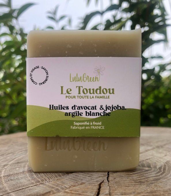 LE TOUDOU, à l'huile d'avocat,de jojoba et argile blanche, le plus doux pour toute la famille.