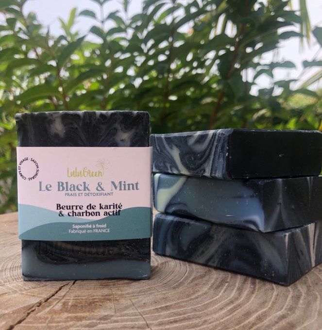 LE BLACK & MINT, au beurre de karité et charbon actif, frais et détoxifiant!