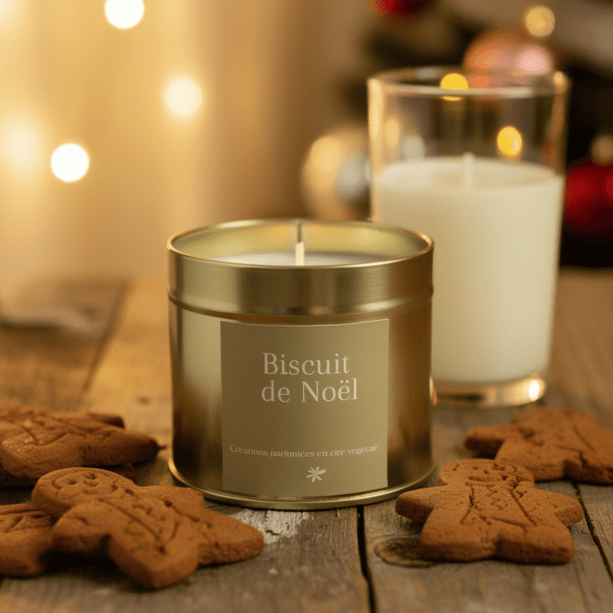 Bougie Biscuit de Noël