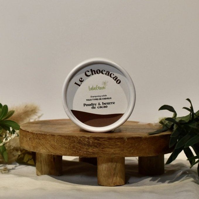 Shampoing solide Chocacao au beurre et poudre de cacao, solution gourmande et démêlante pour tous ty